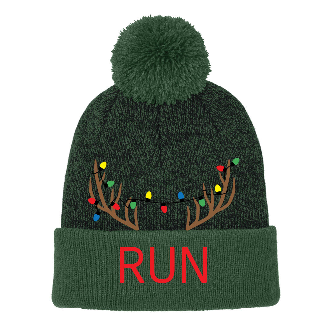 JBHS Reindeer Run Pom Beanie Logowear Barlow HIgh School