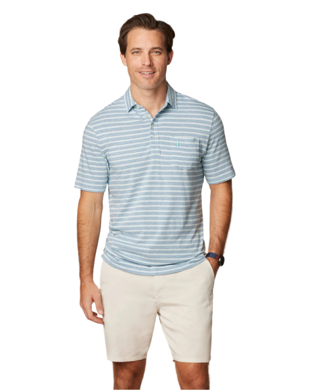 Johnnie O Men's The Original Polo Matthis Stripe Apparel Johnnie-O Coastal Small