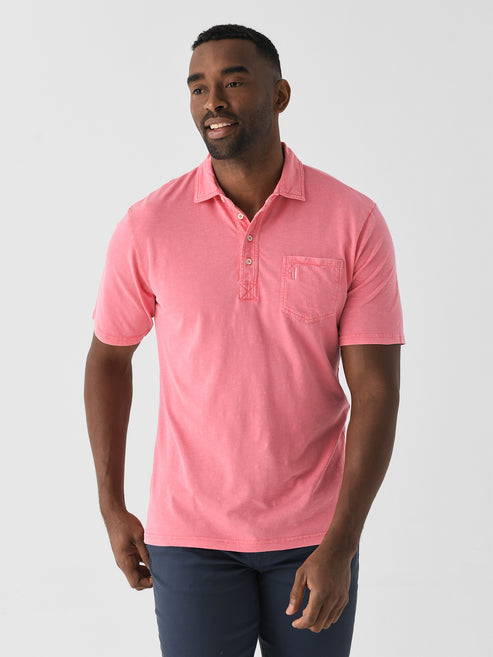 Johnnie-O Men's Coastal Wash Original Polo Apparel Johnnie-O Peony Small