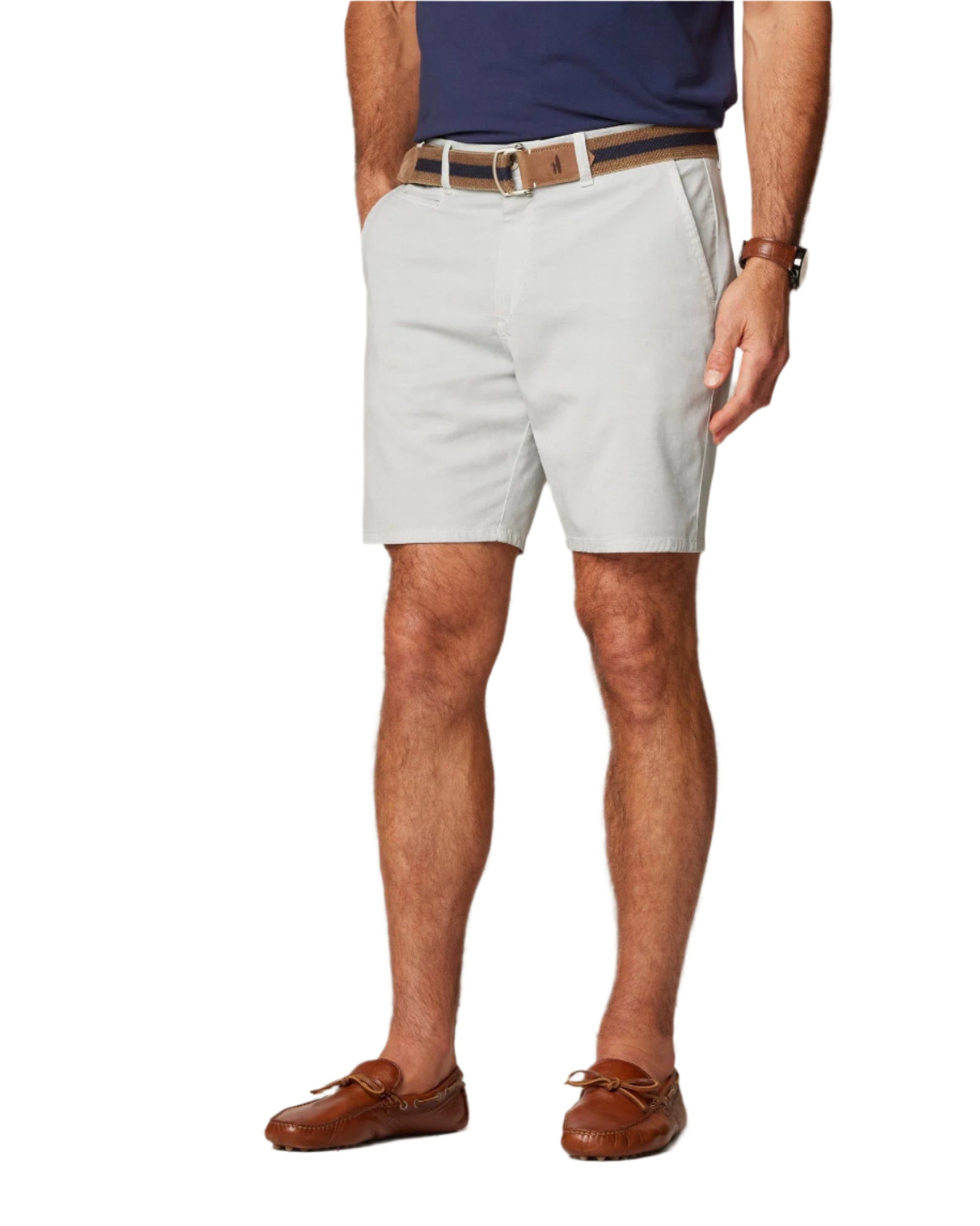 Johnnie-O Men's Nassau Cotton Blend Shorts Apparel Johnnie-O Chrome 30
