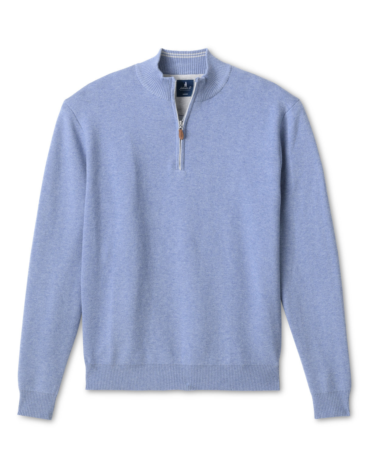Johnnie-O Men's Desmond Plaited Cotton Blend 1/4 Zip Sweater