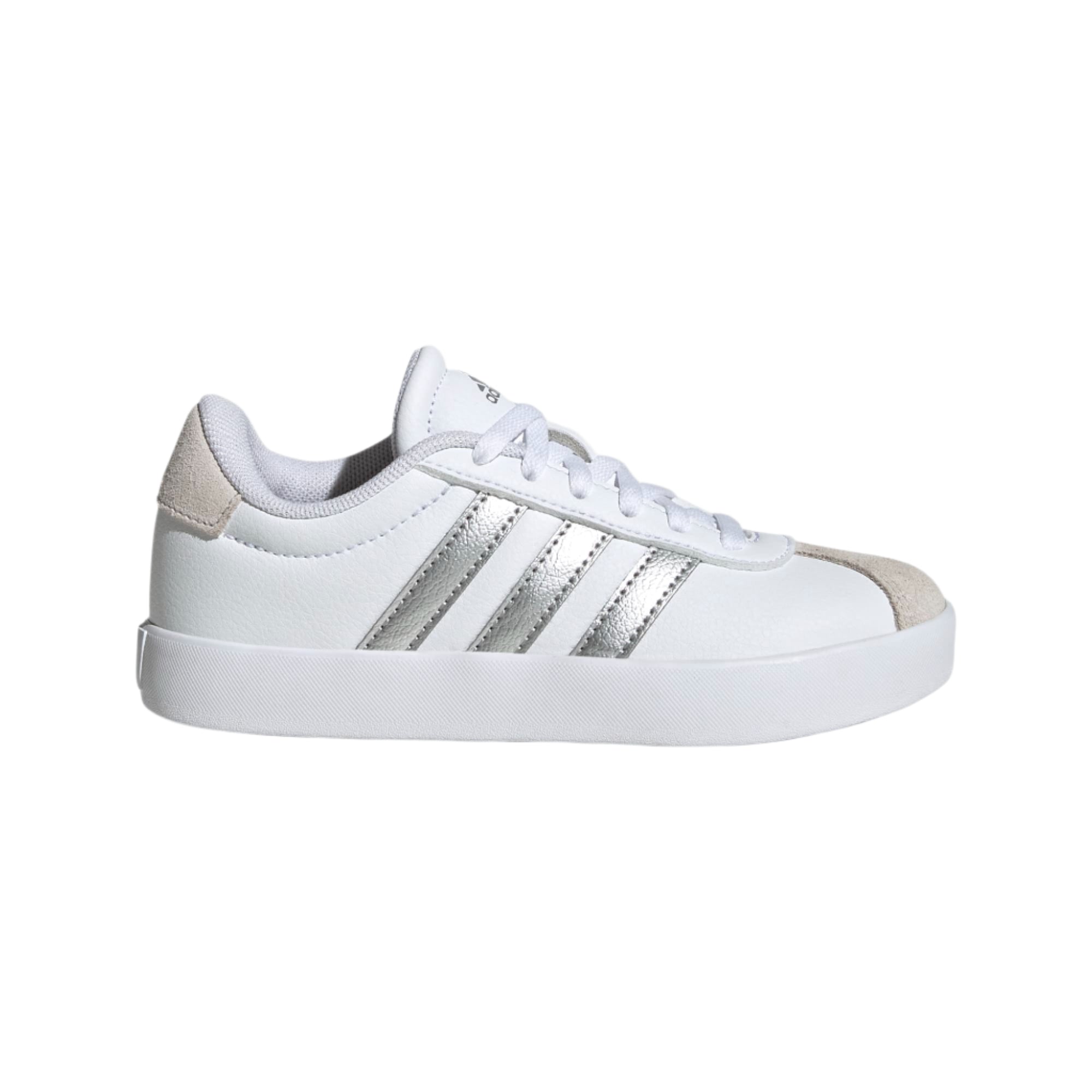adidas VL Court 3.0 Shoes Kids - Kids - Cloud White / Silver / Grey One - 4 adidas VL Court 3.0 Shoes Kids - Kids - Cloud White / Silver / Grey One - 4