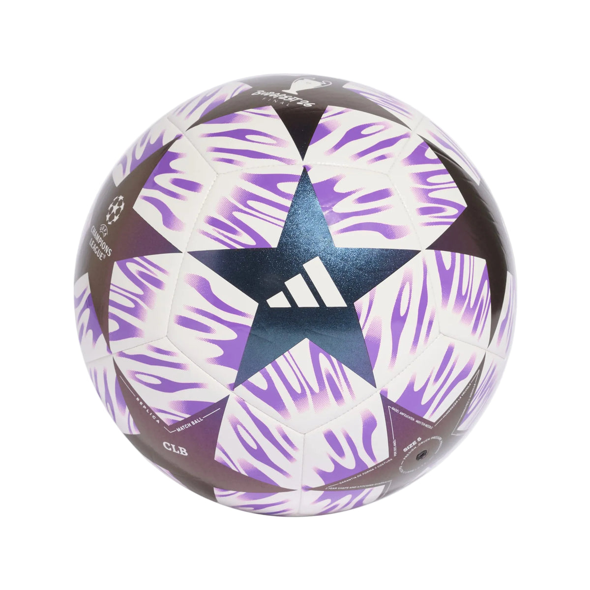 adidas UCL Club Soccer Ball Equipment Adidas White/Purple-JX9093 3