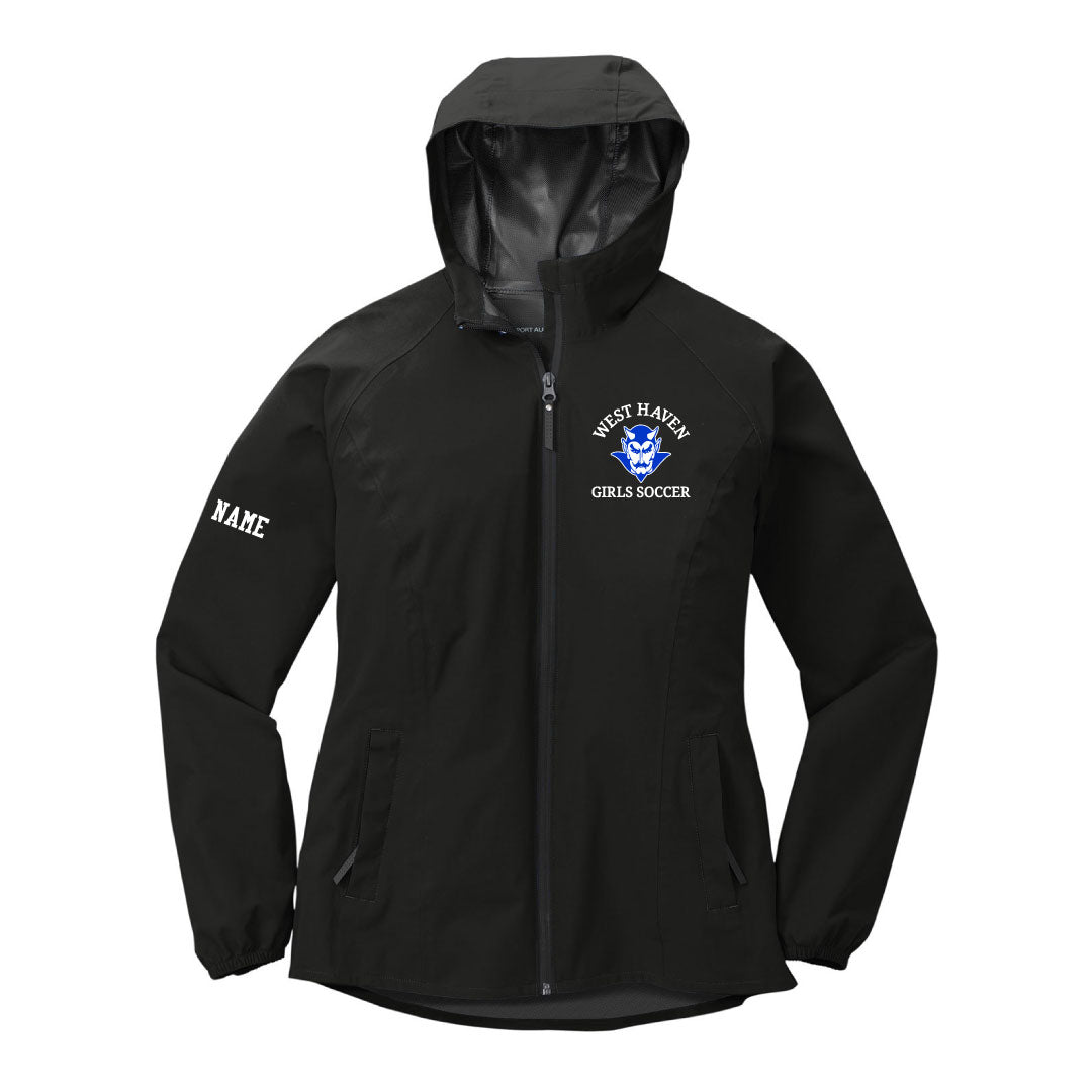 West Haven Girls Soccer Rain Jacket Logowear West Haven Girls Soccer