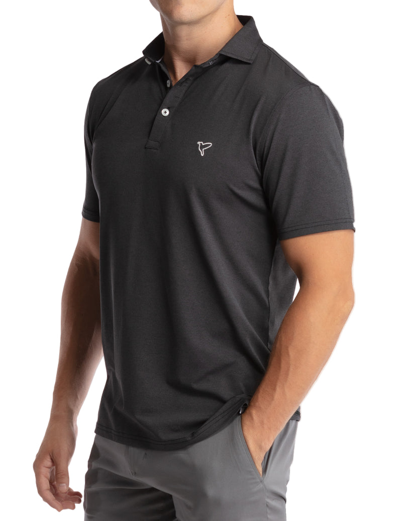 Birddogs Performance Polo Apparel Birddogs Charcoal Heather Small