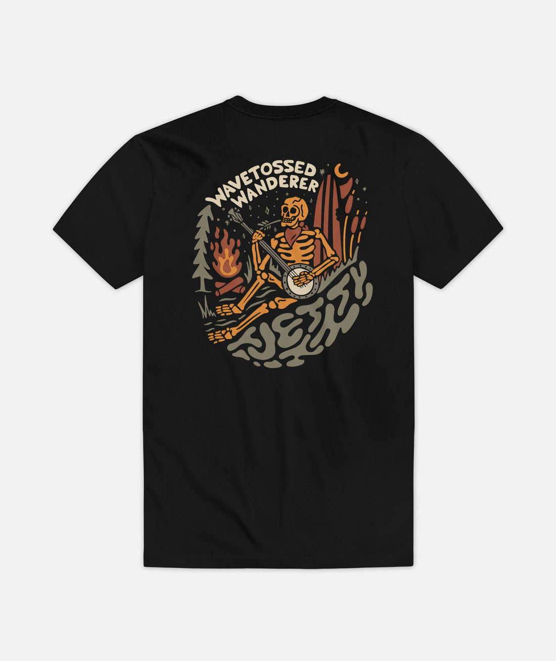 Jetty Mens Wanderer Tee Apparel Jetty Black Small