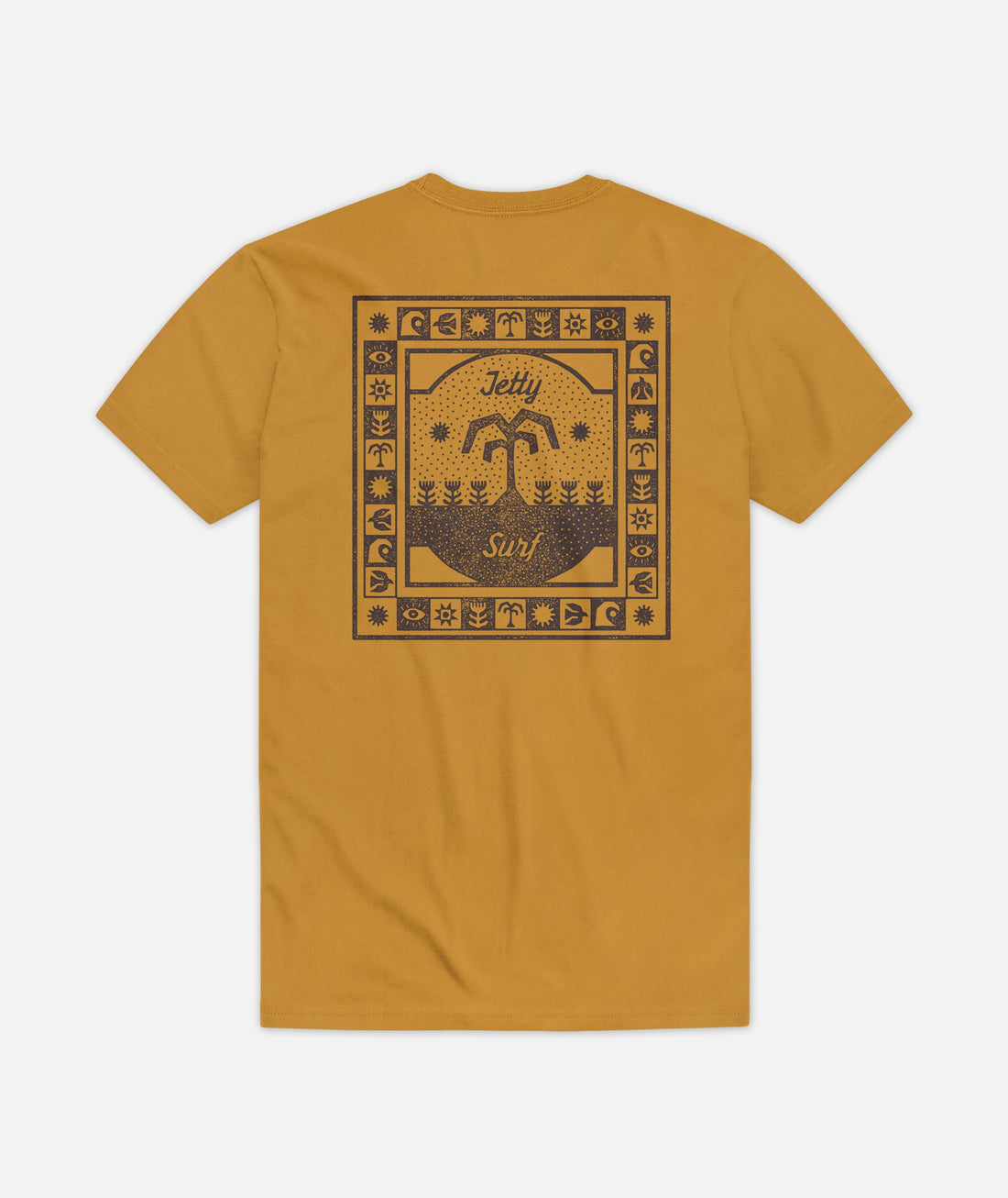 Jetty Mens Garden Tee Apparel Jetty Mustard Small