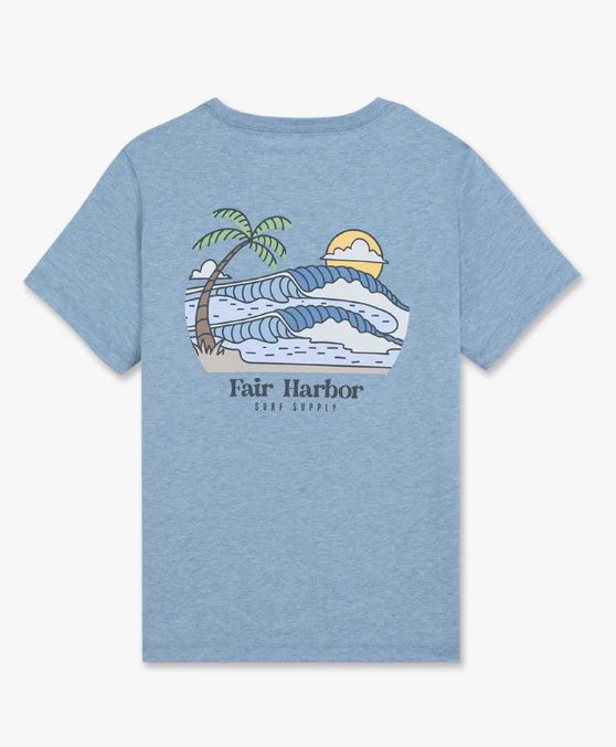 Fair Harbor Kids' Kismet Graphic Tee Apparel Fair Harbor Blue Waves Small