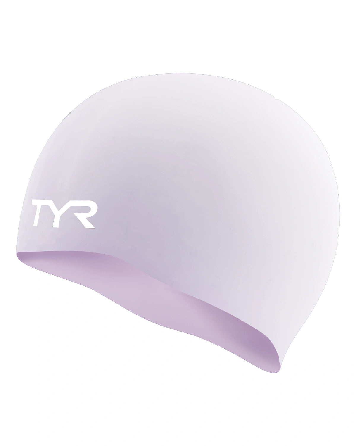 TYR Wrinkle-Free Junior Silicone Swim Cap Equipment TYR Lilac  