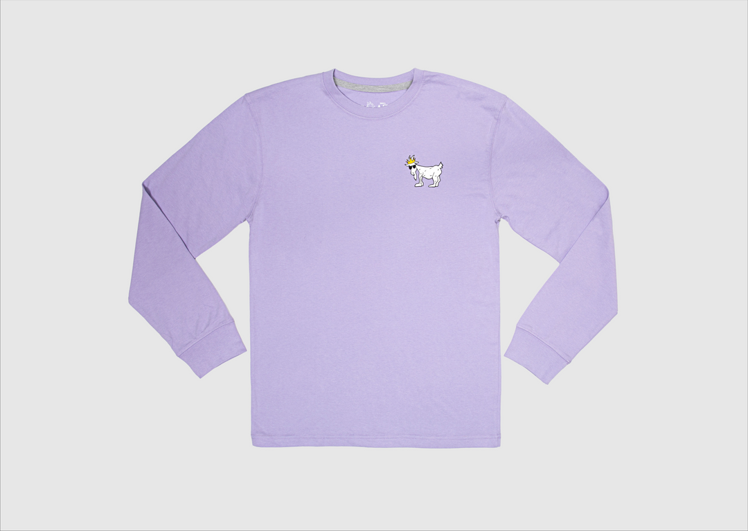 Goat USA Adult OG Long Sleeve T-Shirt Apparel Goat USA Lavender Adult XSmall
