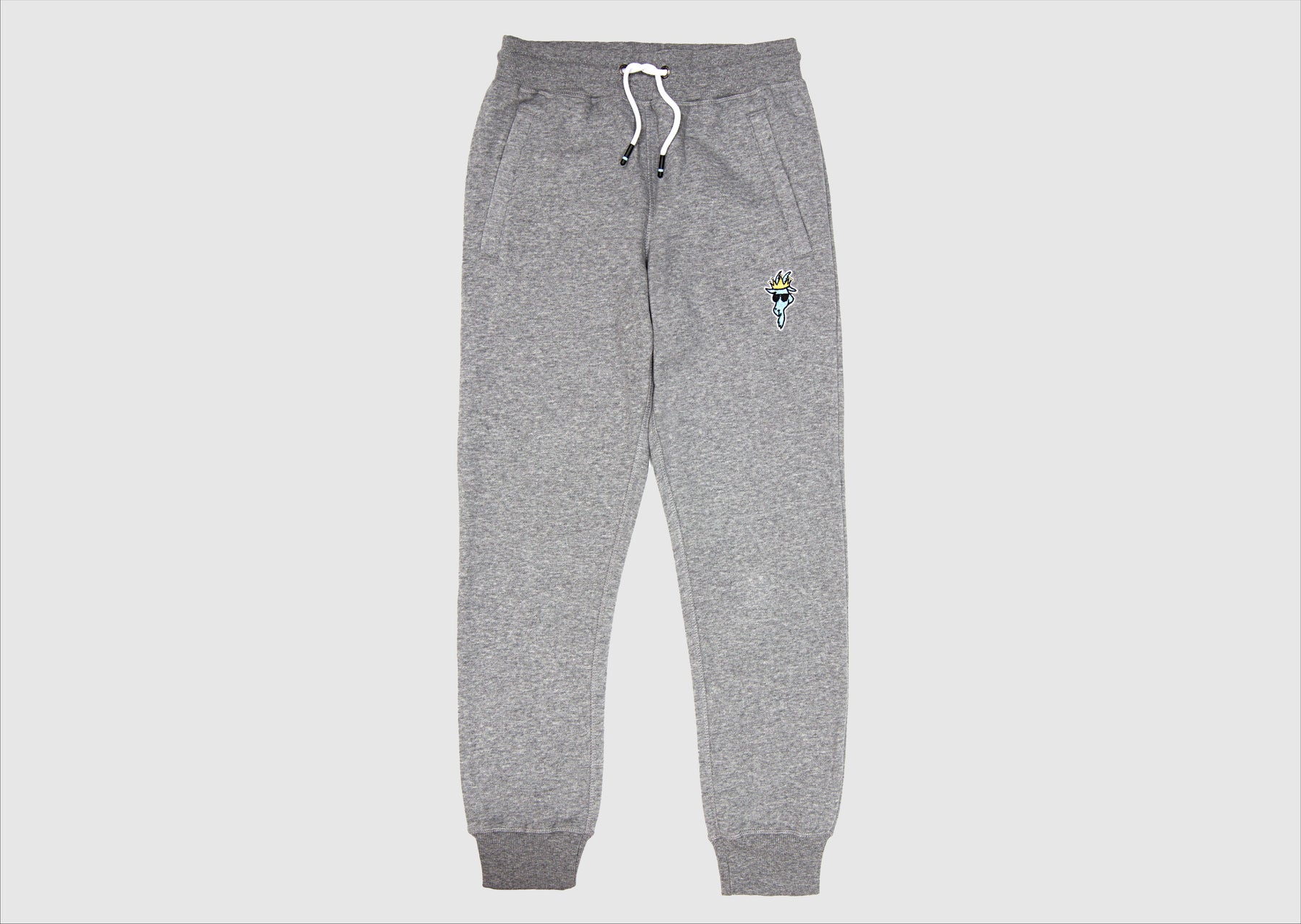 Goat USA Adult OG Fleece Joggers Apparel Goat USA Light Grey Adult Small 