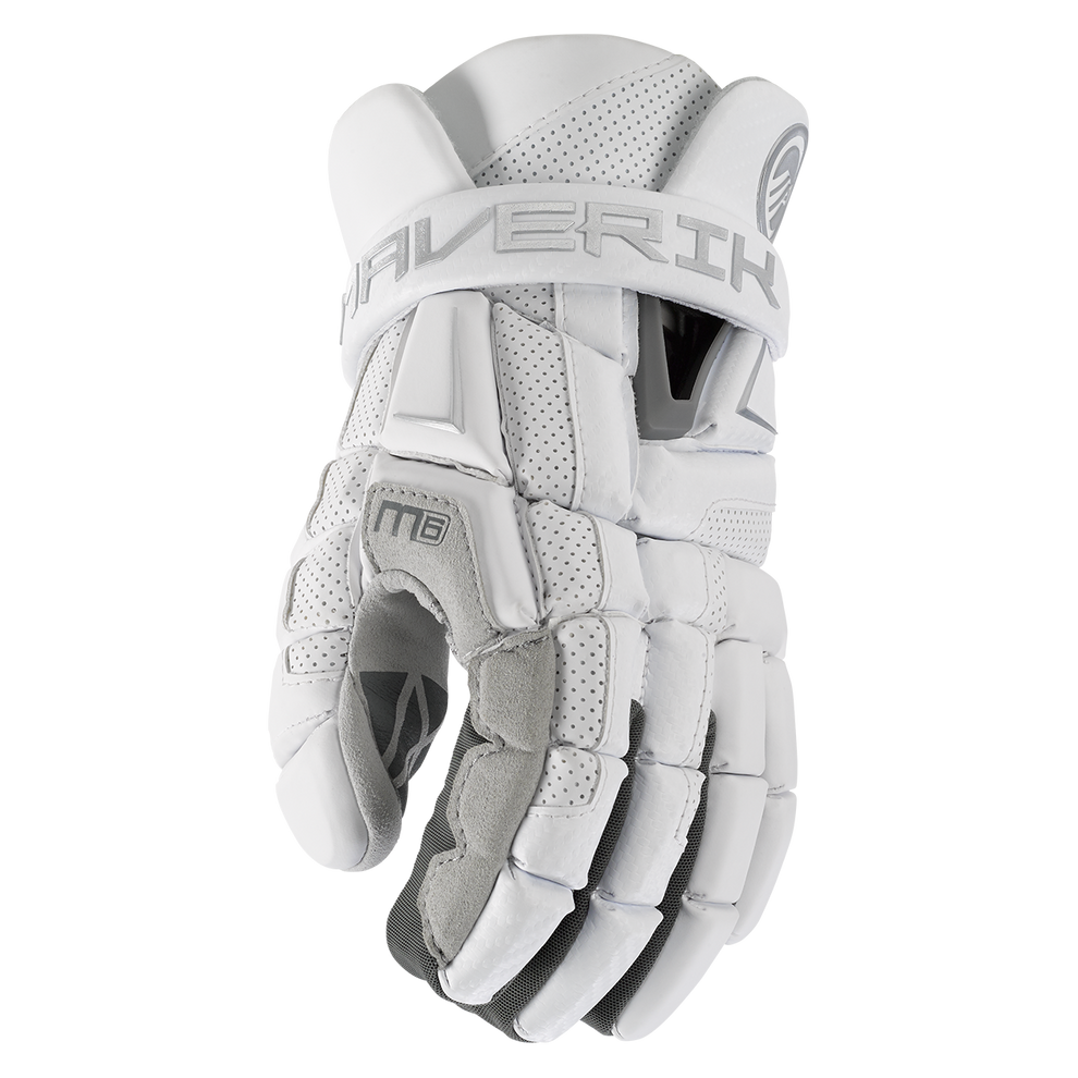 Maverik Men's M6 Player Glove Equipment Cascade/Maverik White Small