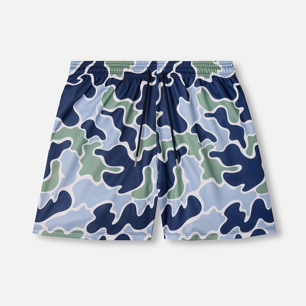 The Drip Shop Kids' Navy Camo Shorts Apparel The Drip Shop Navy Youth Small
