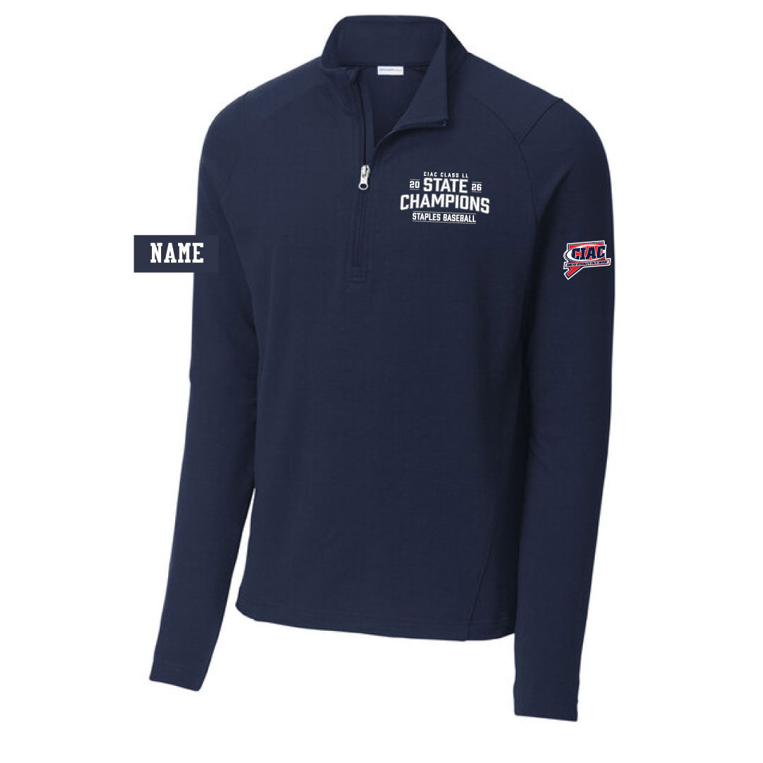 Staples Baseball Class LL State Champions Stretch 1/4 Zip