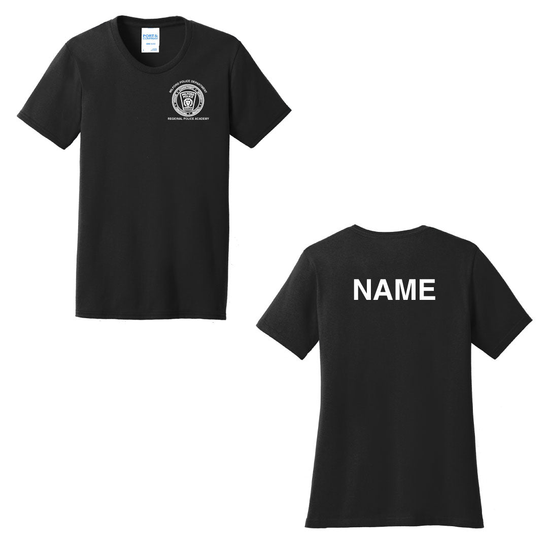 Milford Regional Police Academy Cotton Blend Short Sleeve Logowear Milford Police Regional Academy Ladies XS