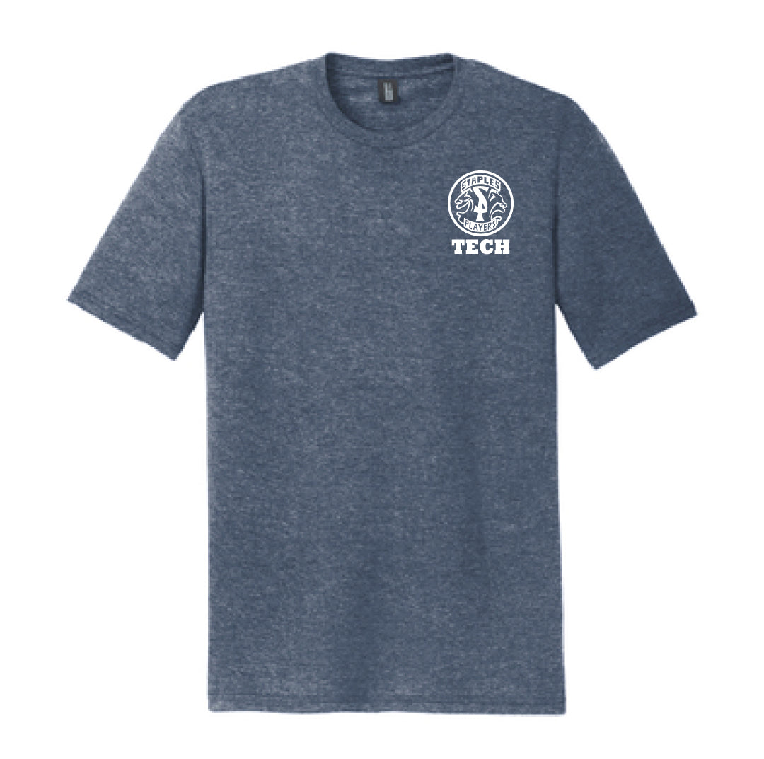 Staples Players Tri Blend Short Sleeve Logowear Staples Players Navy Frost Ladies XS
