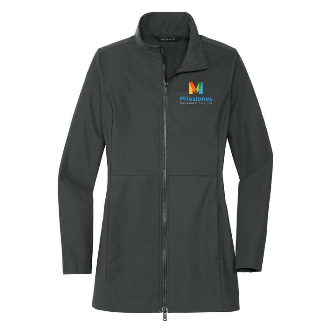 Milestones Women’s Mercer+Mettle Faille Soft Shell Logowear Milestones Behavioral Services Ladies S