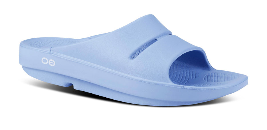 Oofos OOahh Slide Footwear OOFOS M5/W7 Neptune Blue 
