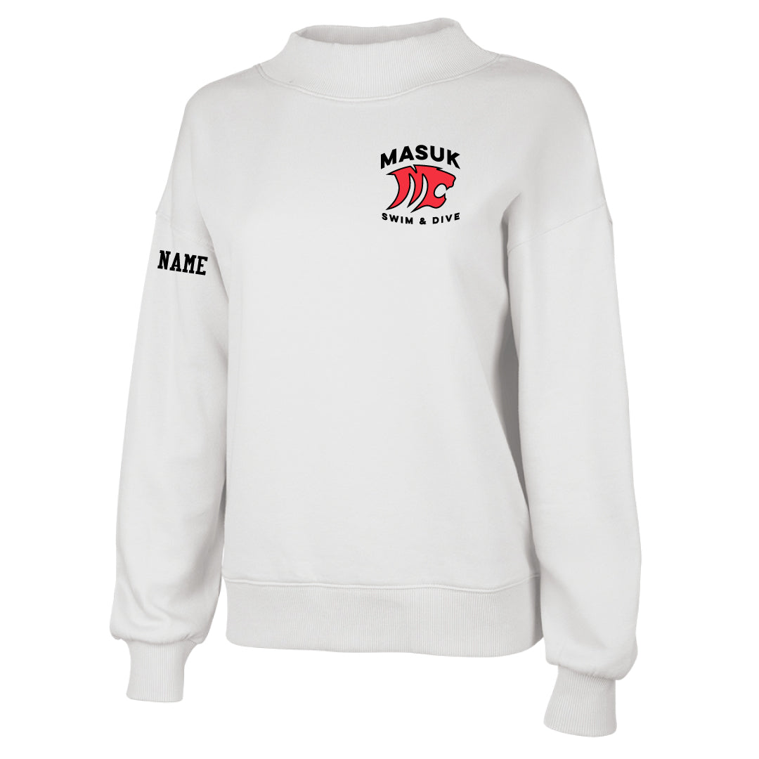 Masuk Girls Swim & Dive Mockneck Sweatshirt