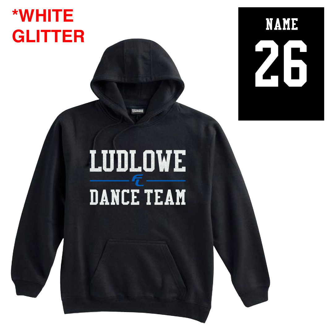 FL Dance Hooded Sweatshirt Logowear Fairfield Ludlowe Dance Black Adult XS