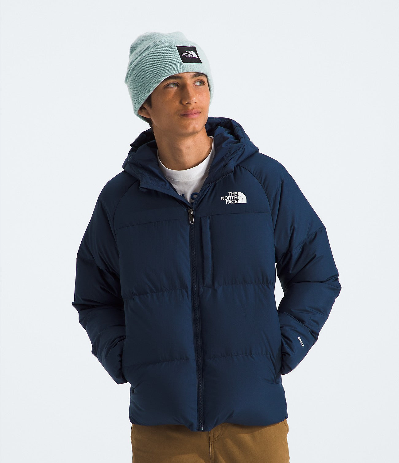 Navy north face parka hotsell