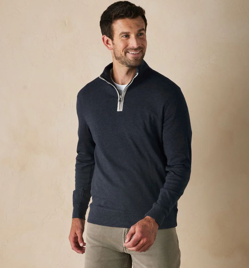 The Normal Brand Men's Weekend Quarter Zip Apparel The Normal Brand Normal Navy Small