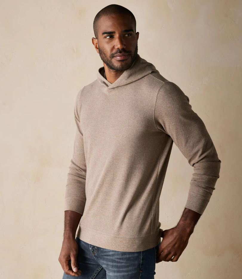 The Normal Brand Men's Puremeso Essential Hoodie Apparel The Normal Brand Taupe Small