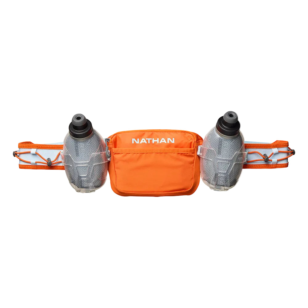 Nathan TrailMix Plus 3.0 Insulated Hydration Belt Accessories United Sports Brands Orange Blaze/Reflective Silver