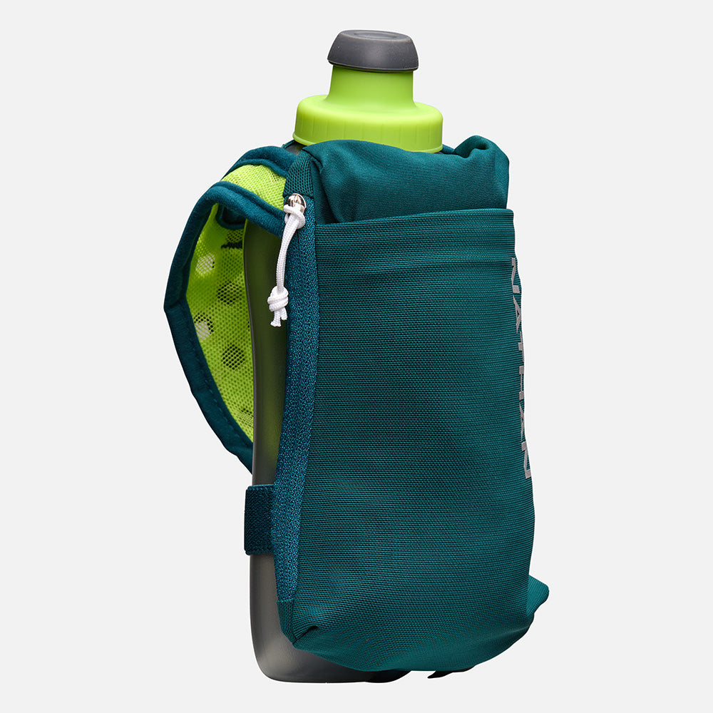 Nathan SpeedDraw 2 Flask 18oz Hydration Nathan Deep Teal/Reflective Silver