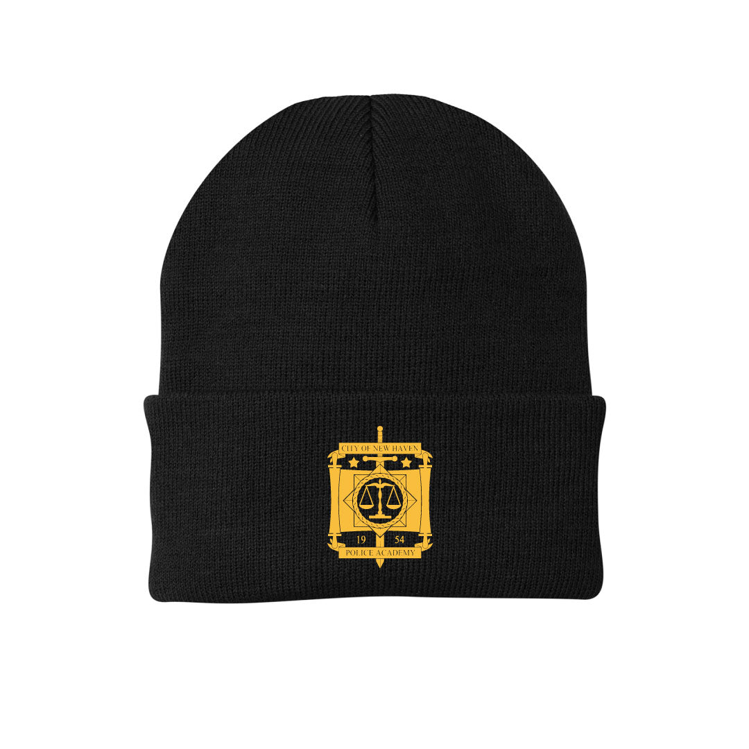 New Haven Police Academy Knit Foldover Beanie Logowear New Haven Police Academy