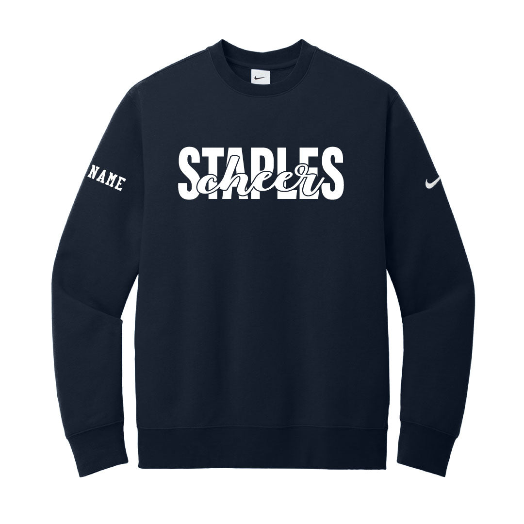 Staples Cheer Nike Crewneck Logowear Staples Cheerleading Navy Adult XS