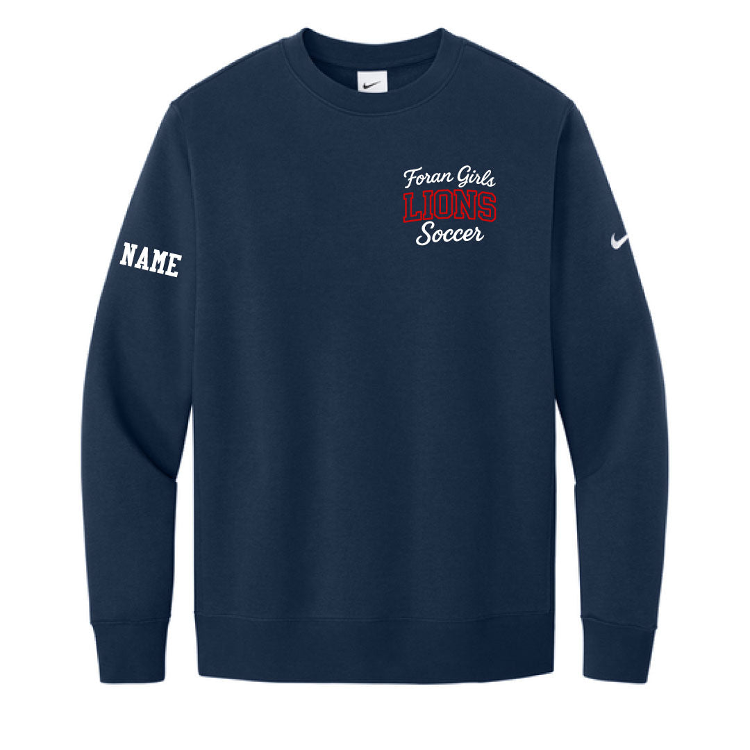 Foran Girls Soccer Nike Crewneck Sweatshirt