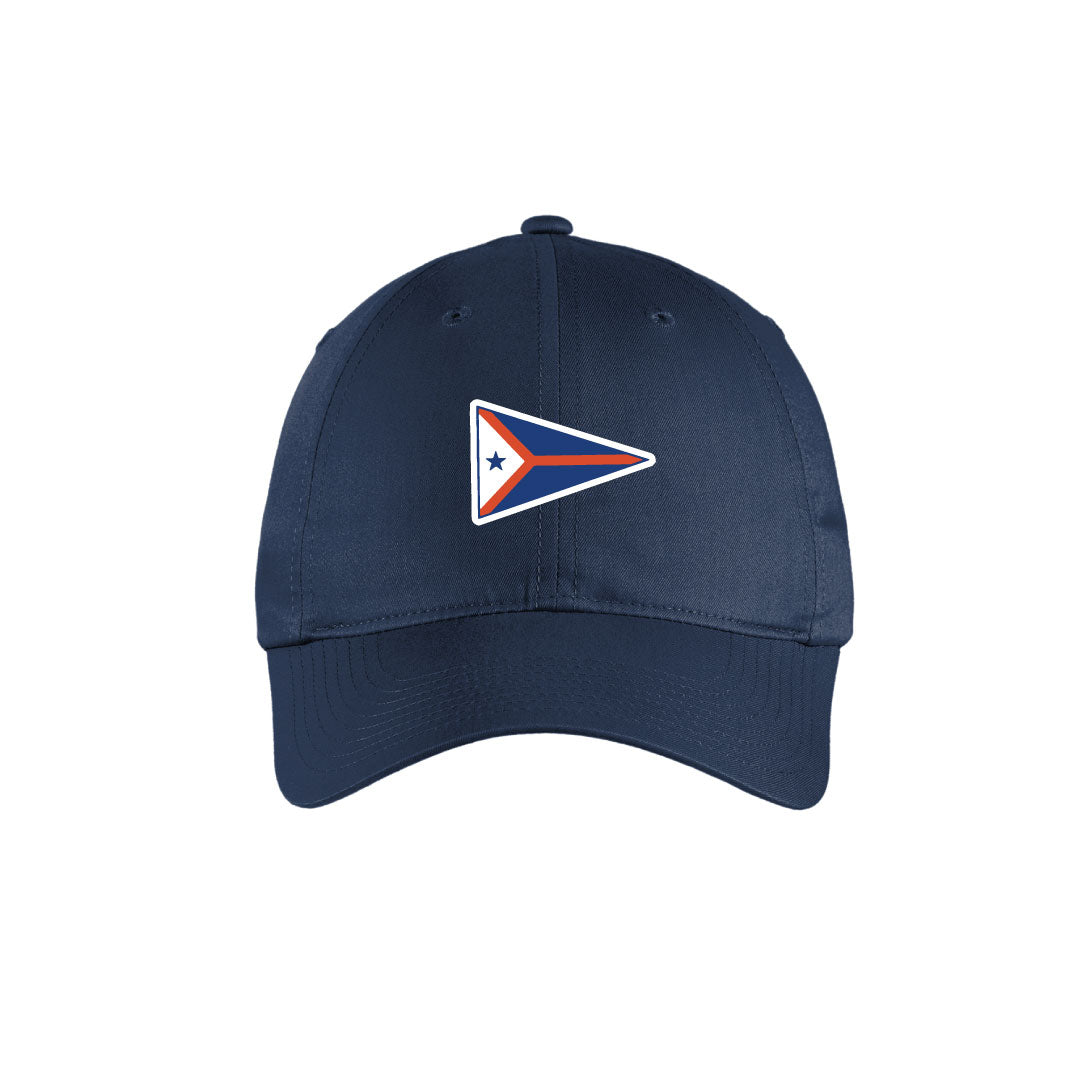 PYC Nike Unstructured Cotton/Poly Twill Cap Logowear Pequot Yacht Club Navy