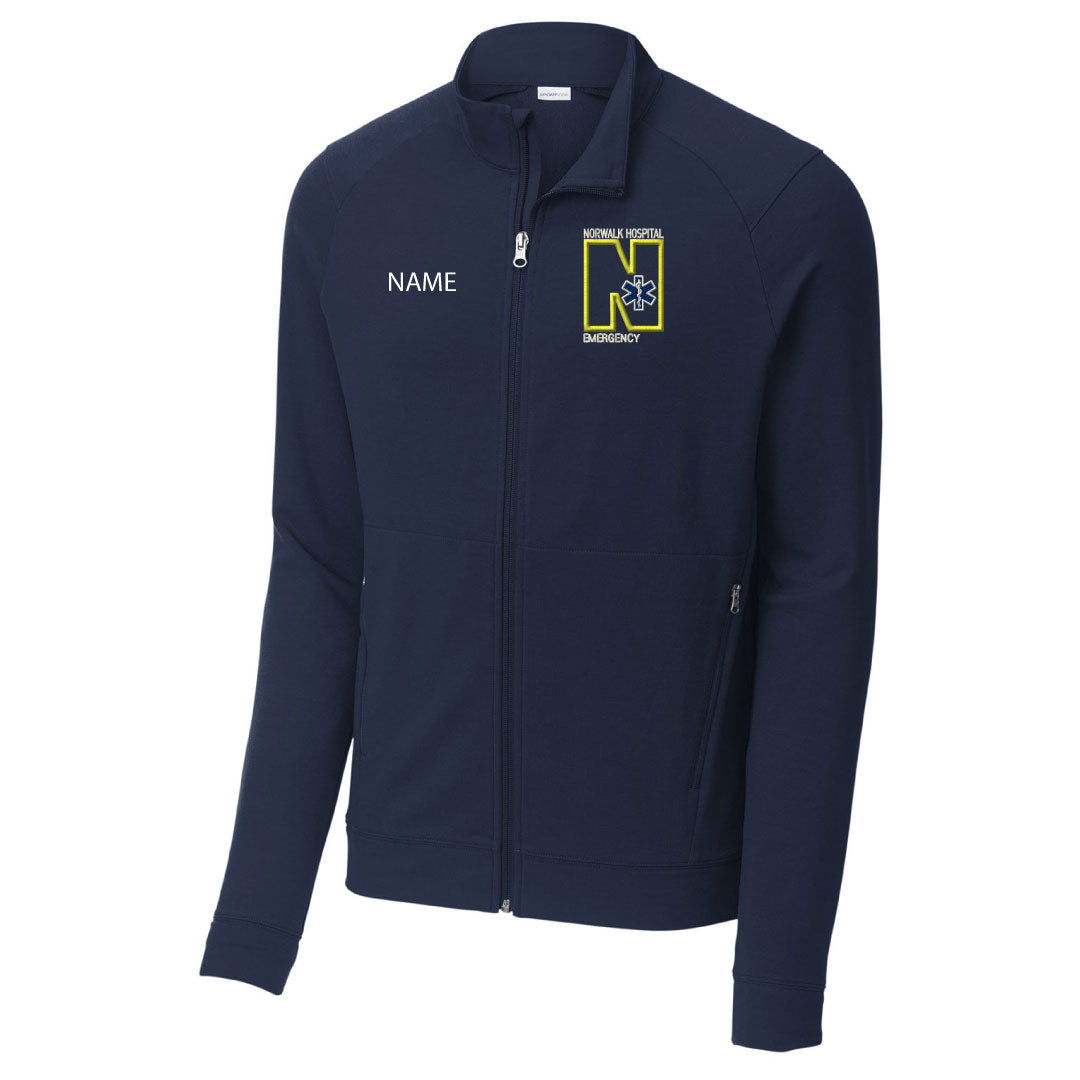 Norwalk Hospital Emergency Wicking Fleece Full Zip Logowear Norwalk Hospital Emergency Navy Mens XS