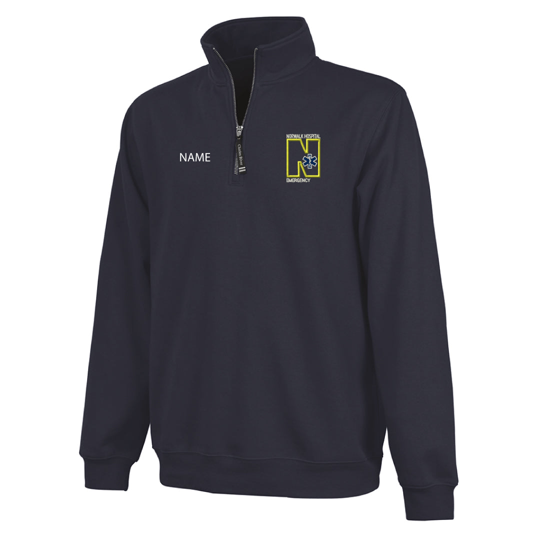 Norwalk Hospital Emergency 1/4 Zip Logowear Norwalk Hospital Emergency Navy Adult XS