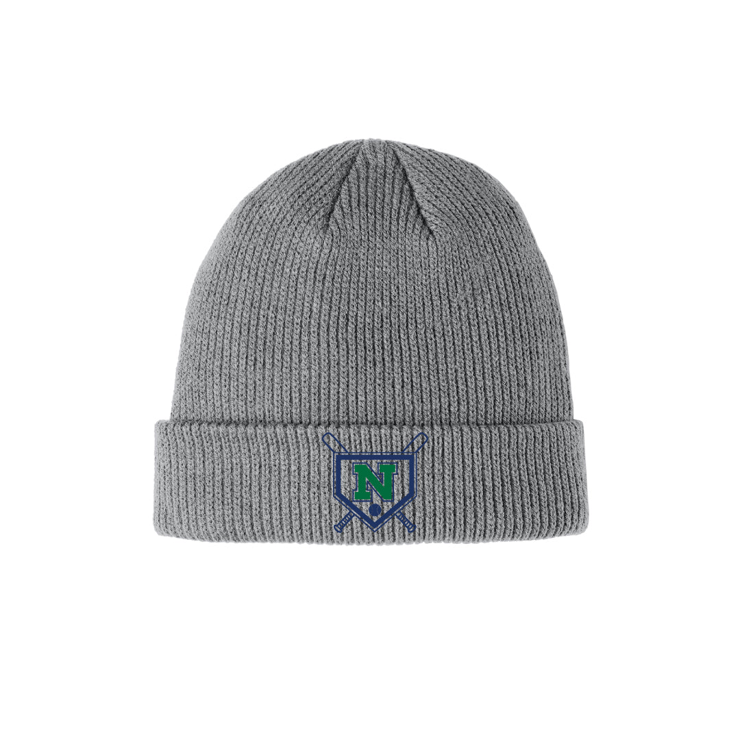 NYB Cuffed Beanie Logowear Norwalk Youth Baseball Grey
