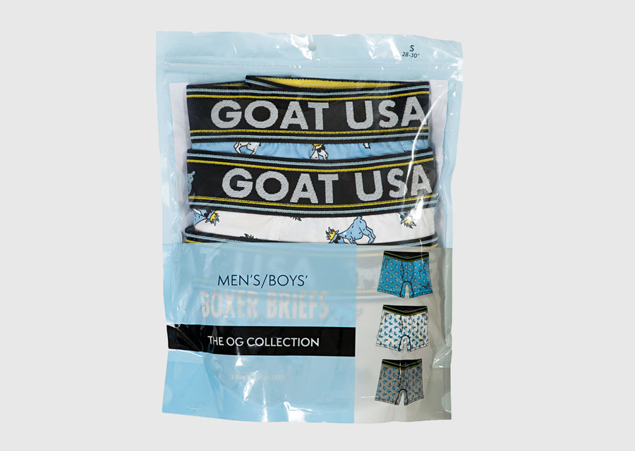 Goat USA Boys' OG Boxer Briefs-3 Pack Apparel Goat USA   