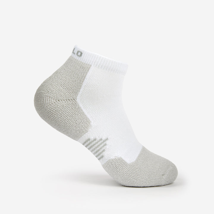 Thorlo Light Cushion Low Cut Pickleball Socks Apparel Thorlo White Small