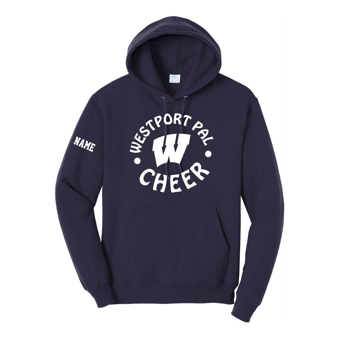 Westport PAL Cheer Hooded Sweatshirt Logowear Westport PAL Cheer Navy Youth S