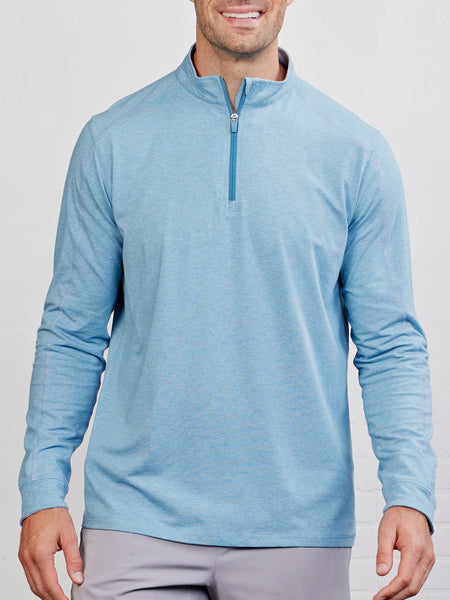 Tasc Men's Carrollton Lightweight Quarter Zip Apparel Tasc Geyser Heather Small