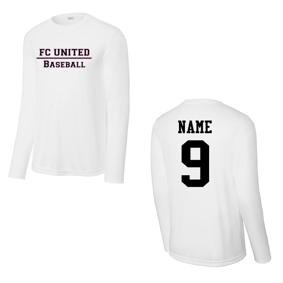 FCU Travel Baseball Performance Long Sleeve -TEXT
