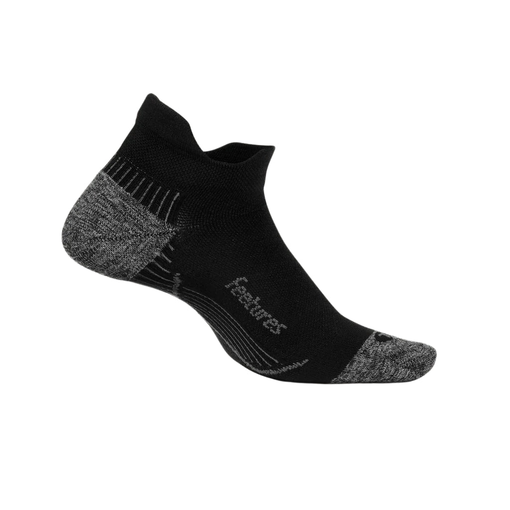 Feetures Planter Fasciitis Relief Light Cushion No Show Tab Apparel Feetures Black Medium