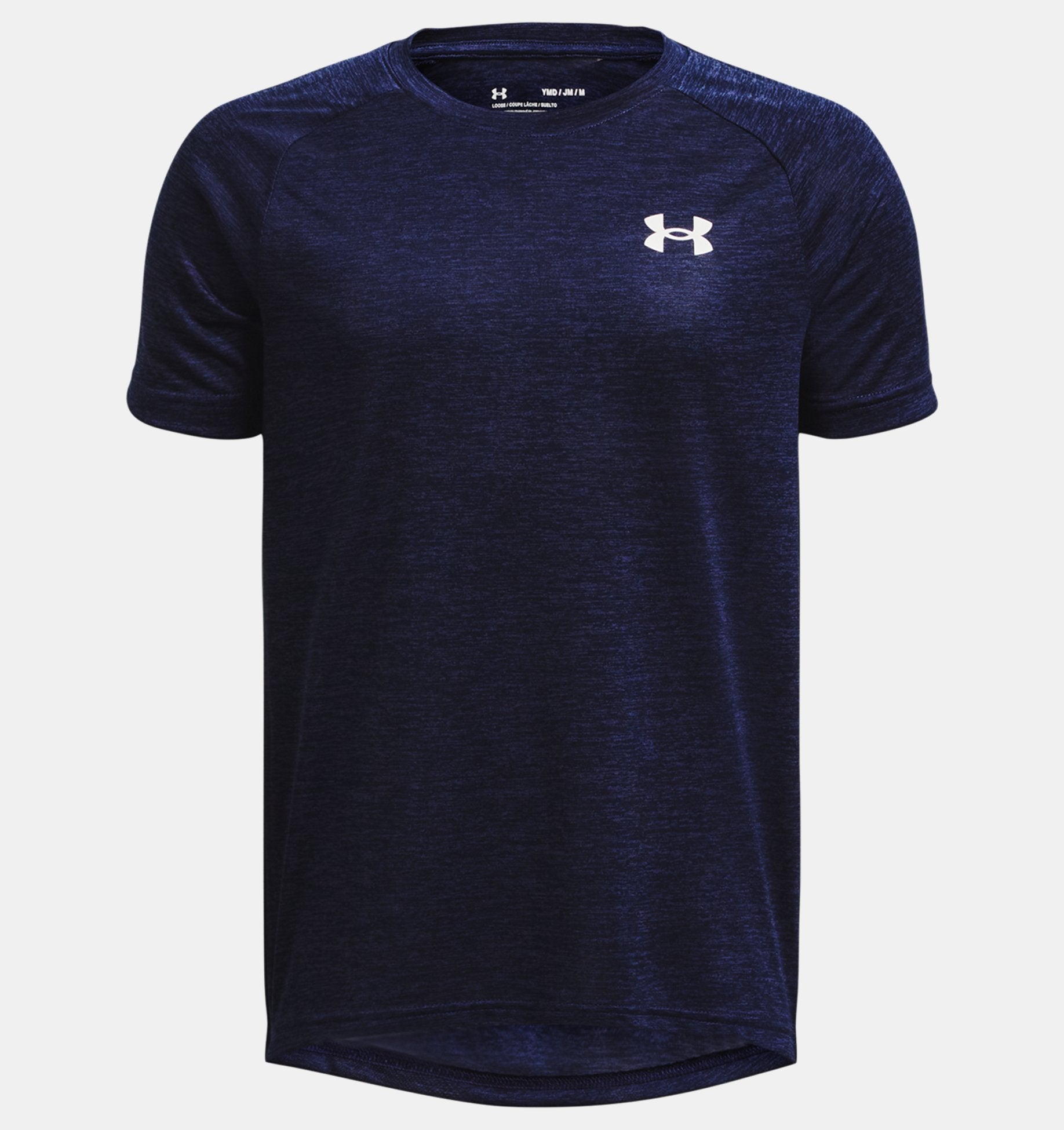 Under Armour Boys' Tech 2.0 Short Sleeve Apparel Under Armour Midnight Navy/White-410 Small