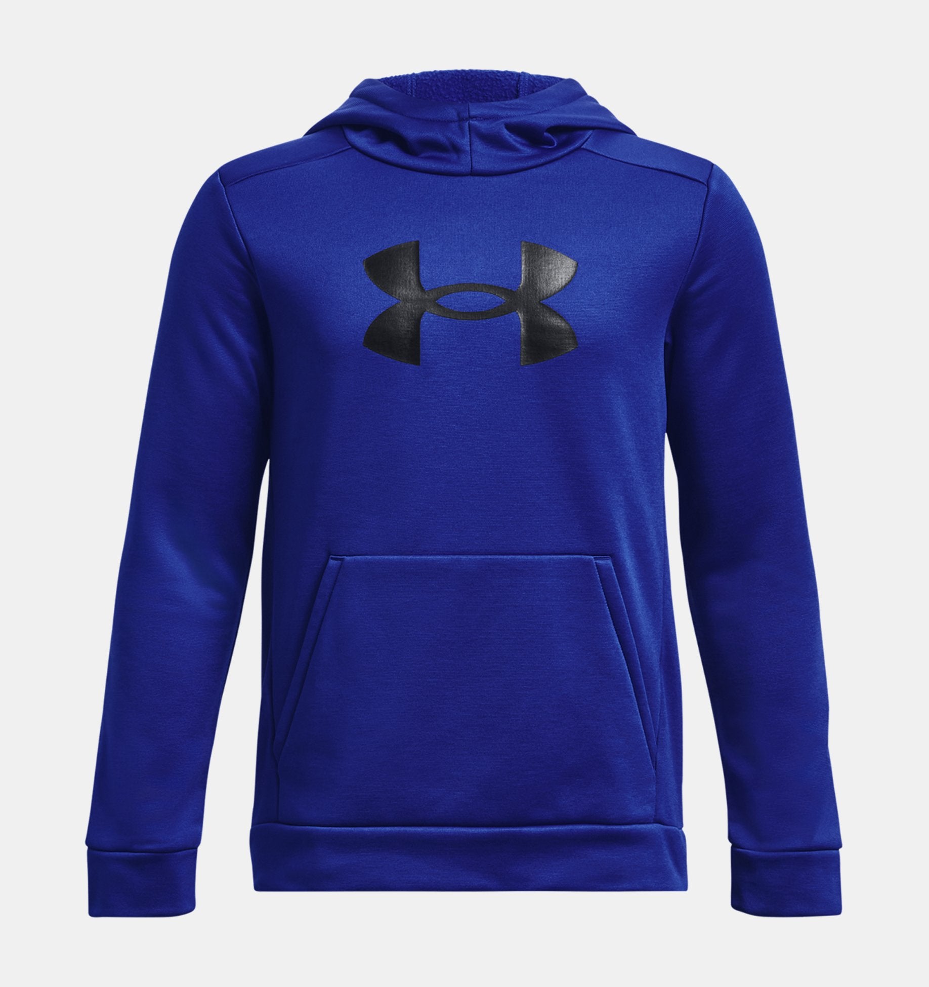 Under Armour Boys Armour Fleece R Big Logo Hoodie Apparel Under Armour Royal/Black-400 Small