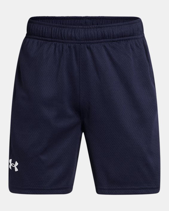 Under Armour Boys' Tech Mesh Shorts Apparel Under Armour Midnight Navy/White-410 XSmall