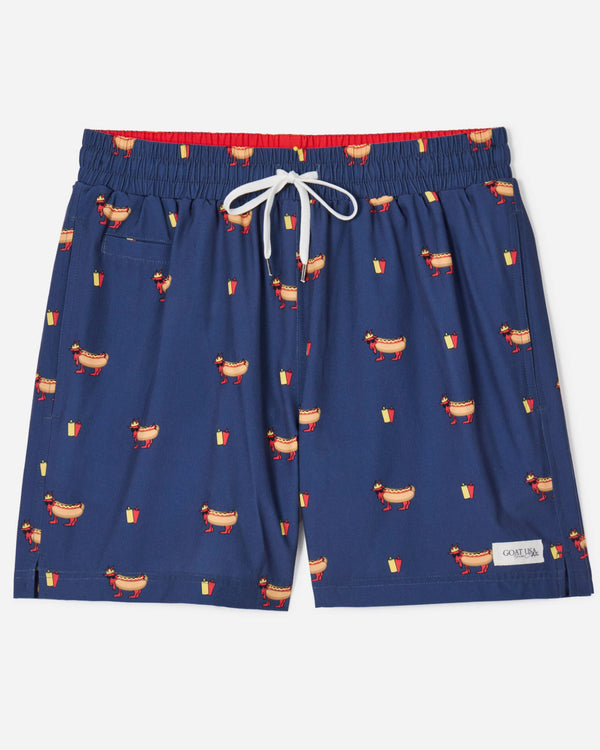 Goat USA Boys' Hot Dog Bathing Suit Apparel Goat USA Navy Youth Small