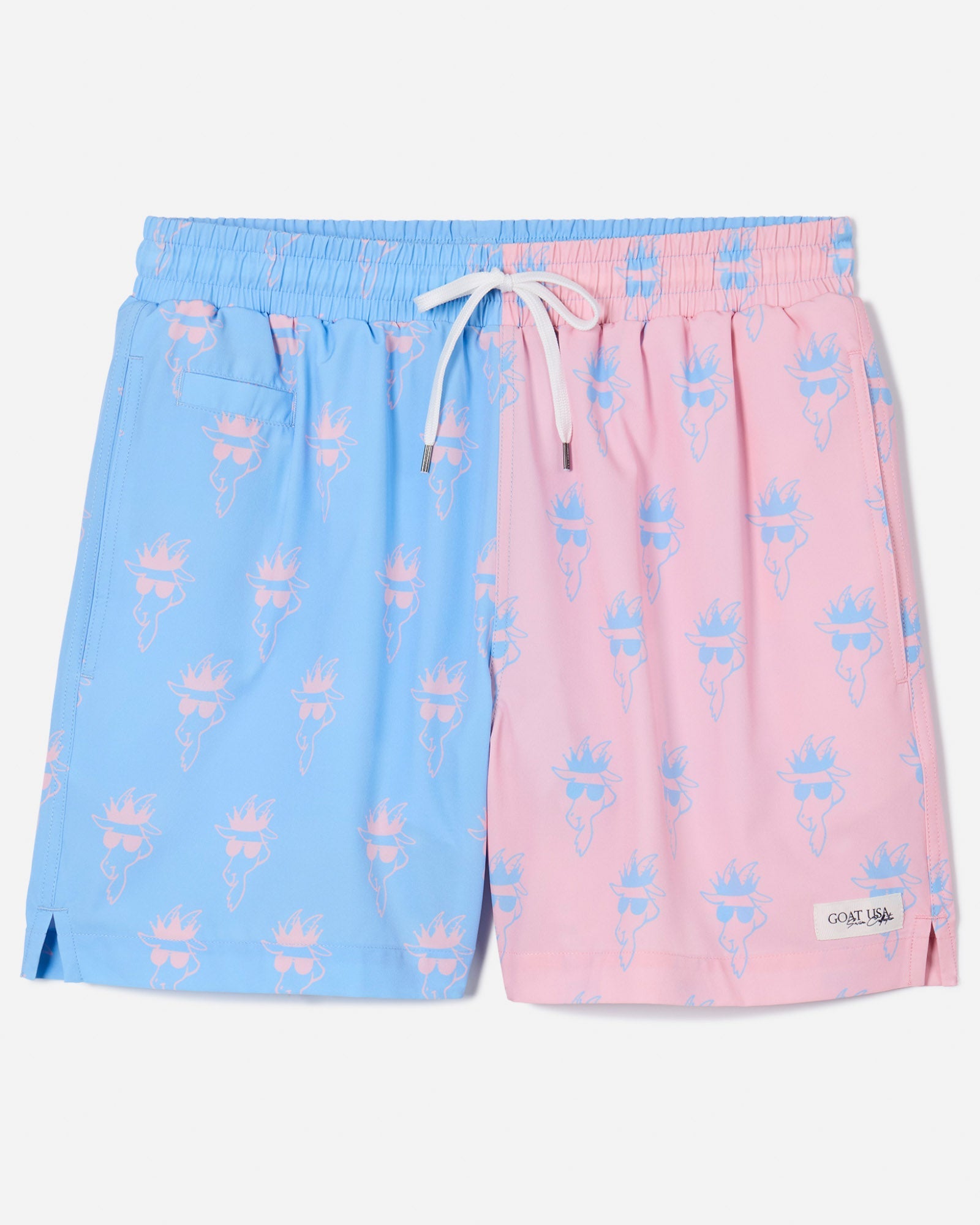 Goat USA Boys' Cotton Candy Bathing Suit Apparel Goat USA Carolina Blue/Pink Youth Small