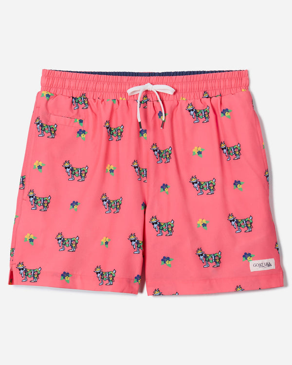 Goat USA Boys' OG Bathing Suit Apparel Goat USA Vacation-Salmon Youth Small