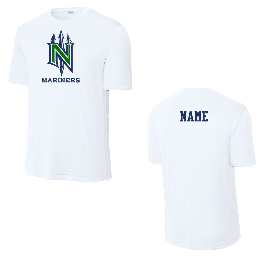 NYB Mariners Performance Practice Tee Logowear Norwalk Youth Baseball White Youth S