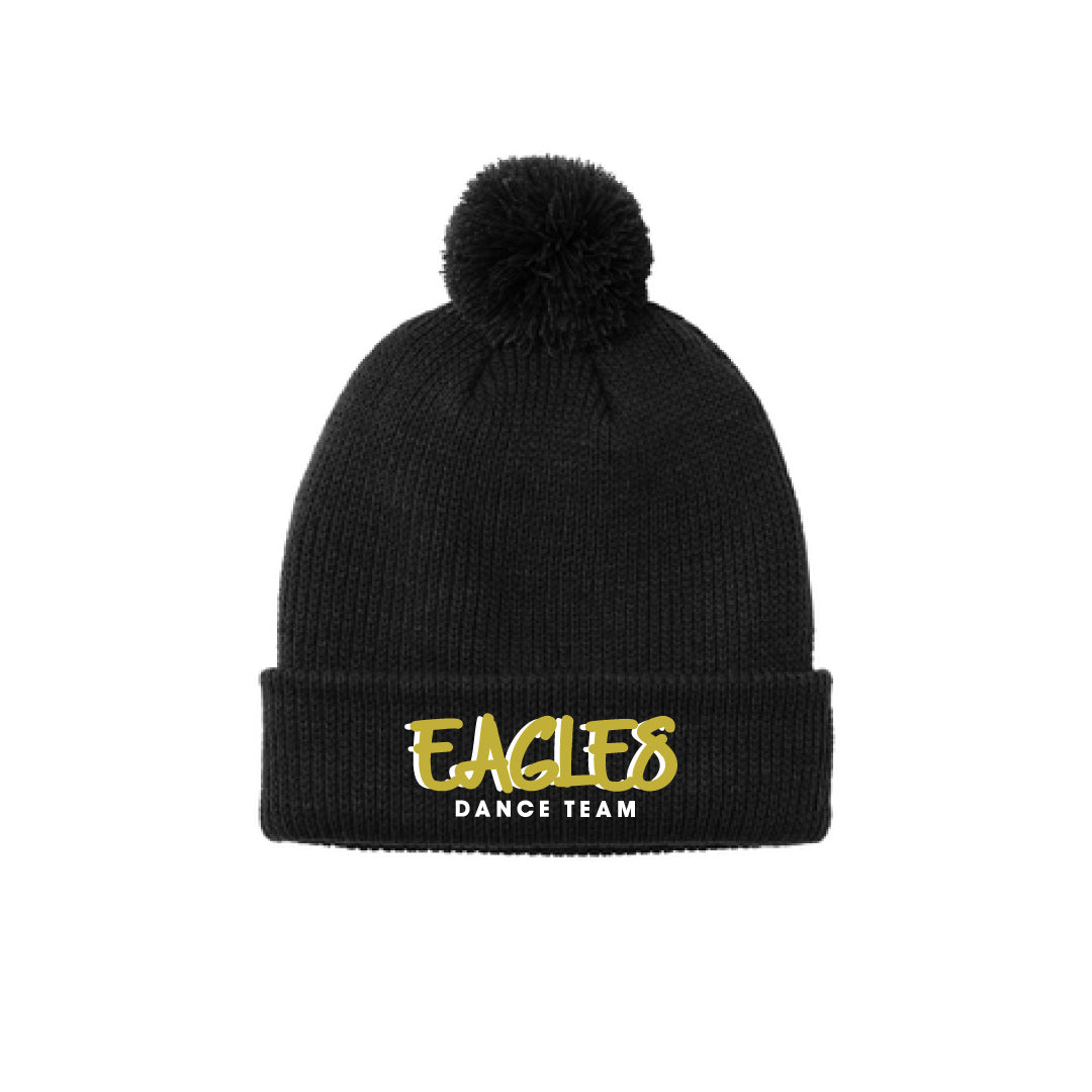 THS Dance Cozy Pom Beanie Logowear Trumbull Dance Team